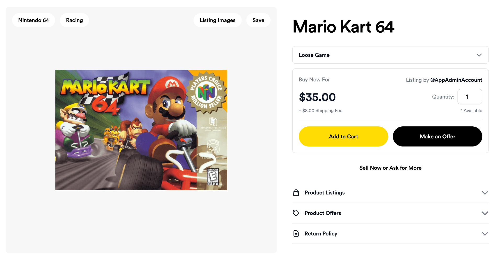 Buy Now or Place a Bid